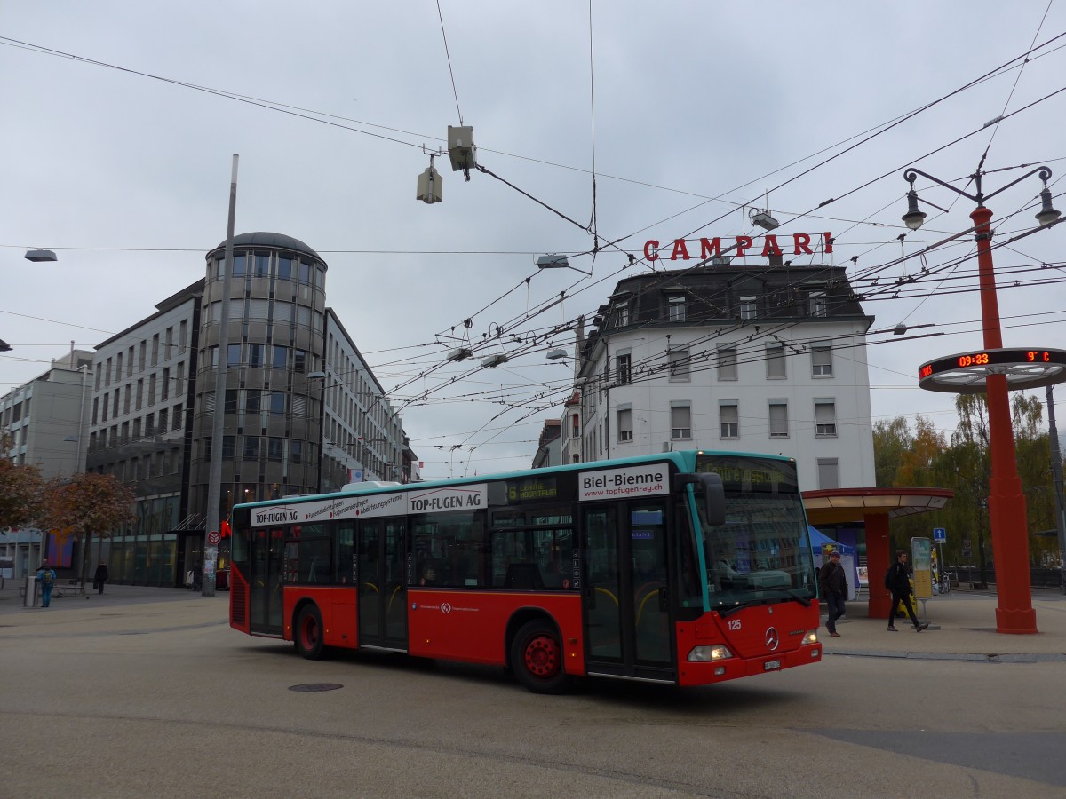 (166'330) - VB Biel - Nr. 125/BE 560'125 - Mercedes am 24. Oktober 2015 in Biel, Zentralplatz