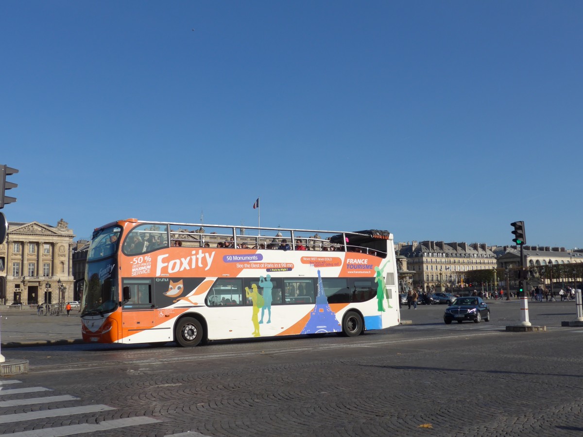 (166'638) - France Tourisme, Paris - CT 707 GT - Volvo/UNVI am 15. November 2015 in Paris, Concorde