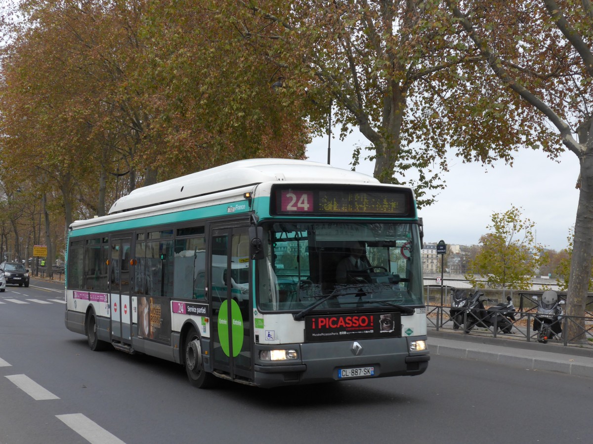 (166'810) - RATP Paris - Nr. 7021/CL 887 SK - Renault am 16. November 2015 in Paris, Gare d'Austerlitz