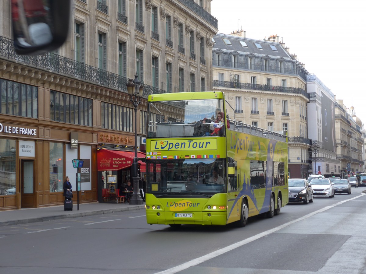 (166'898) - L'Open Tour, Paris - 872 NEF 75 - Neoplan am 16. November 2015 in Paris, Opra