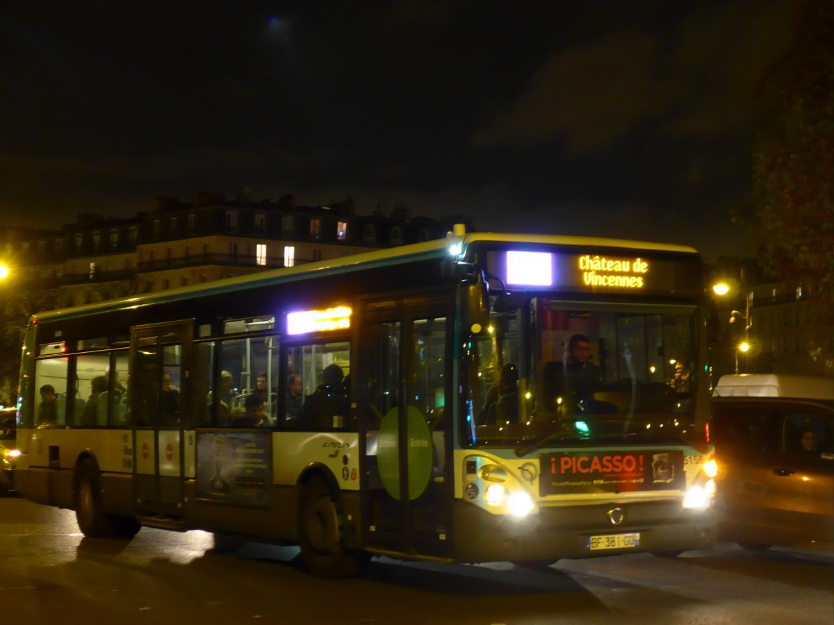 (167'051) - RATP Paris - Nr. 5156/BF 381 GQ - Irisbus am 16. November 2015 in Paris, Nation