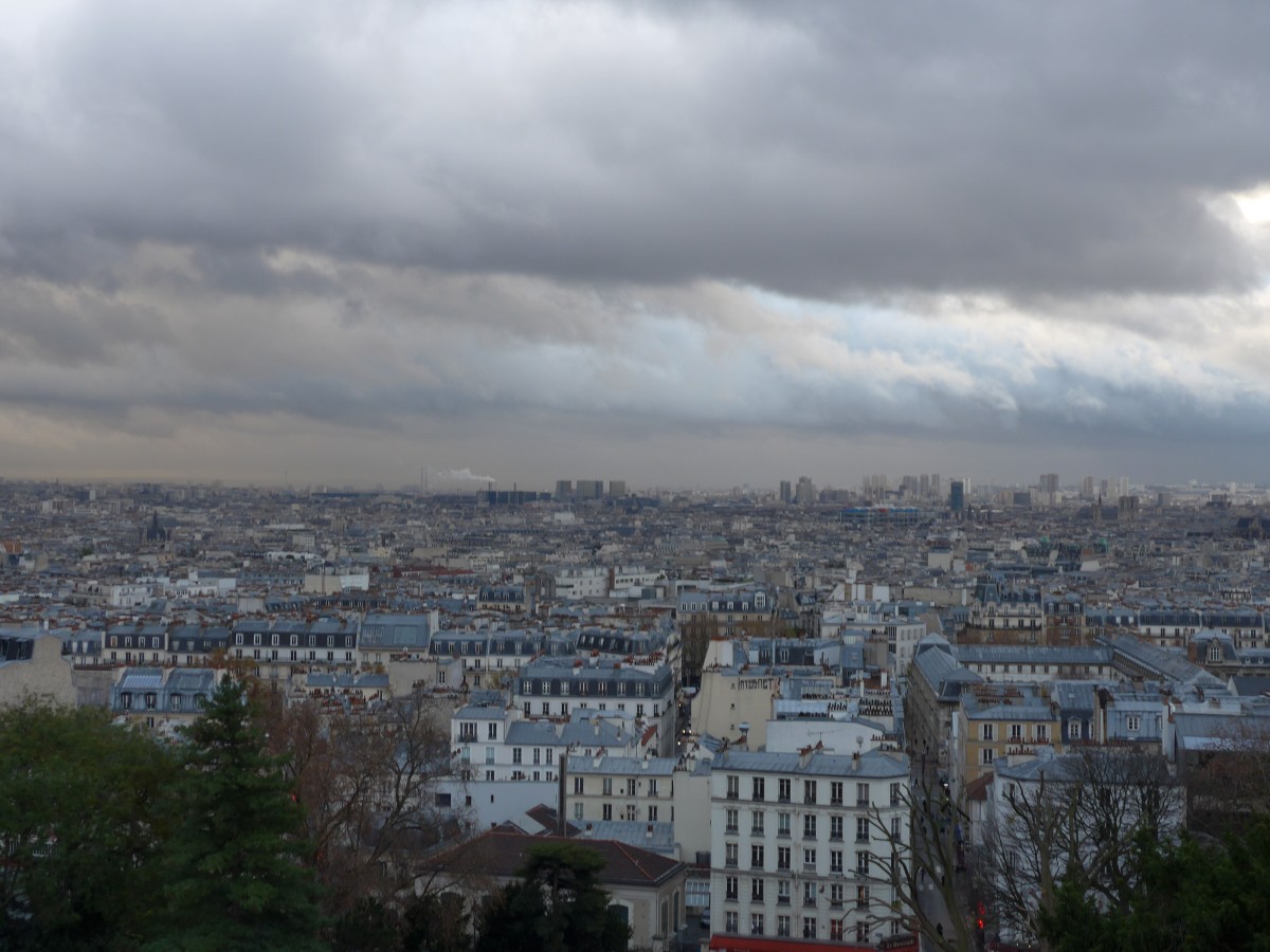 (167'063) - Blick ber Paris am 17. November 2015 vom Montmartre aus