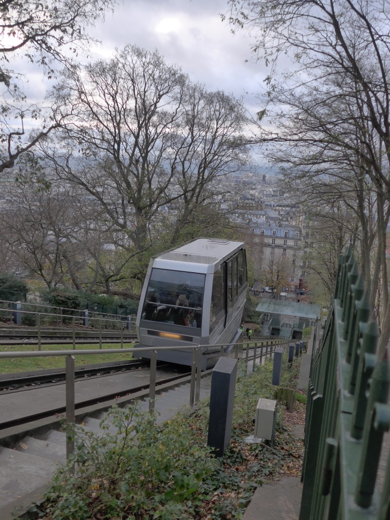(167'070) - Funiculaire auf den Montmartre am 17. November 2015 in Paris