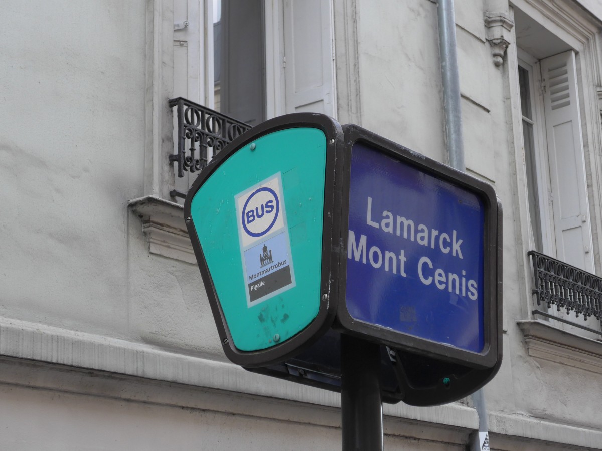 (167'086) - Bus-Haltestelle - Paris, Lamarck Mont Cenis - am 17. November 2015