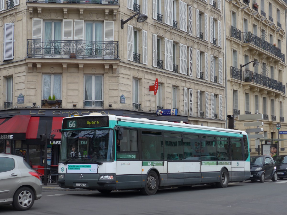 (167'153) - RATP Paris - Nr. 8515/233 QKV 75 - Irisbus am 17. November 2015 in Paris, Rome