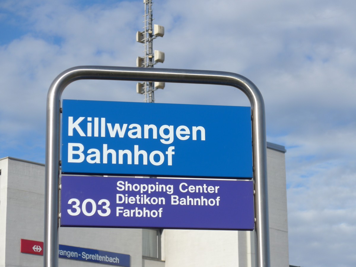 (167'425) - VBG-Haltestelle - Killwangen, Bahnhof - am 19. November 2015