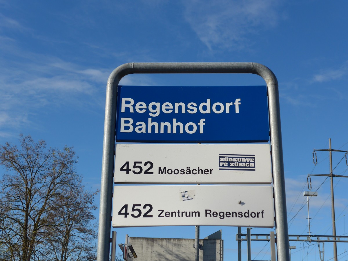 (167'426) - VBG-Haltestelle - Regensdorf, Bahnhof - am 19. November 2015