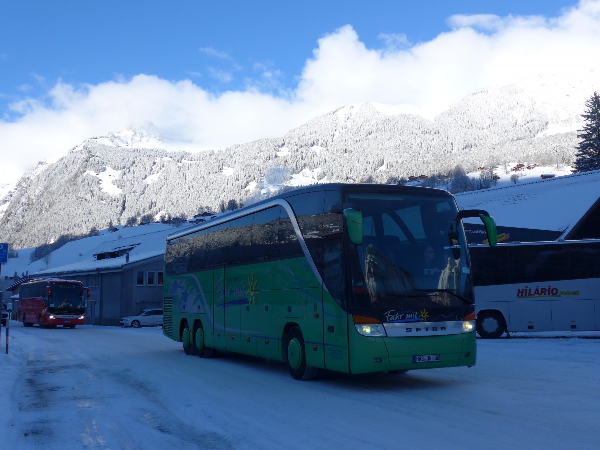 (167'478) - Aus Deutschland: Wagenhuser, Hofheim - HAS-JW 800 - Setra am 23. November 2015 in Grindelwald, Grund