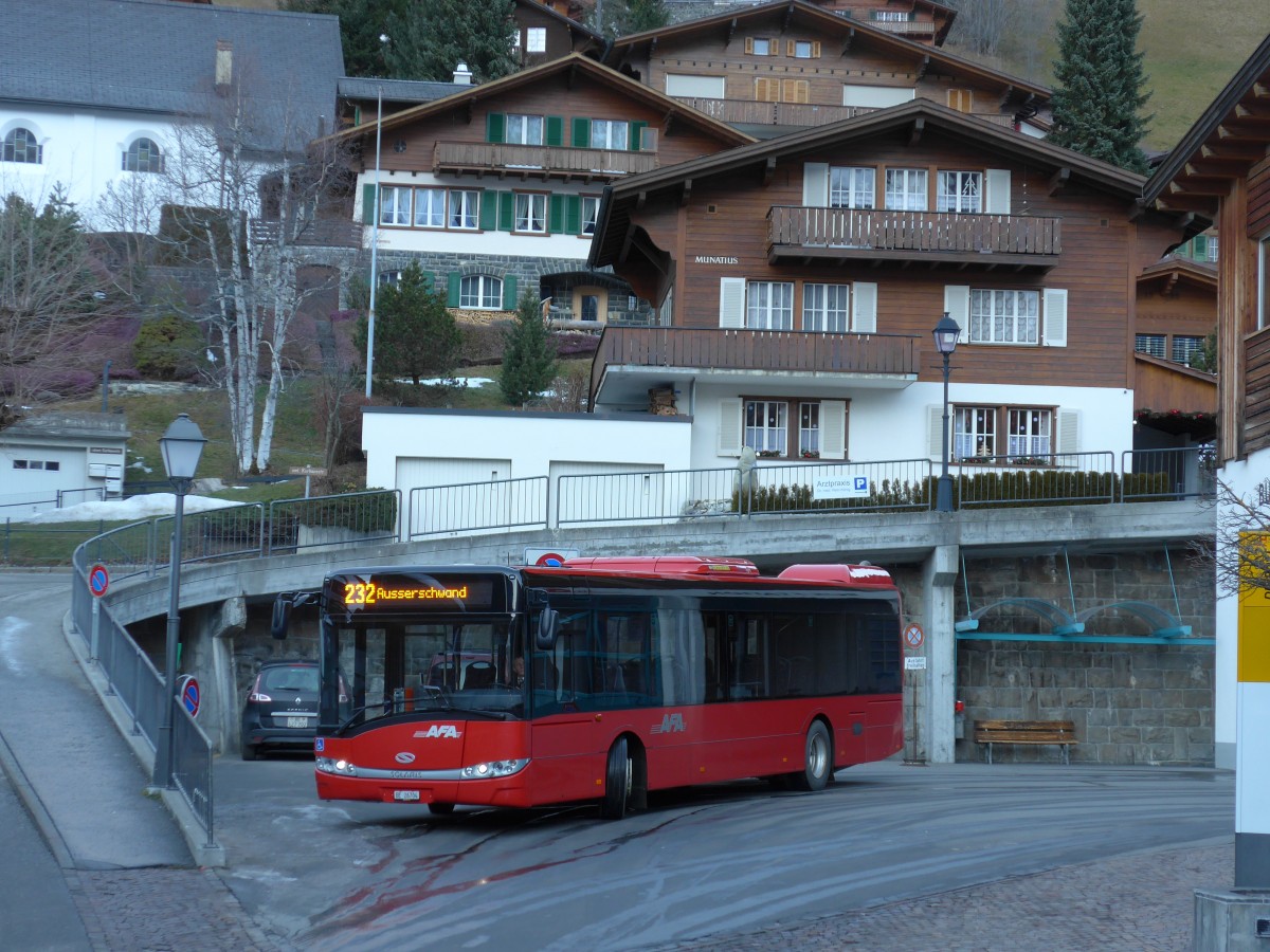 (167'850) - AFA Adelboden - Nr. 91/BE 26'704 - Solaris am 20. Dezember 2015 beim Autobahnhof Adelboden