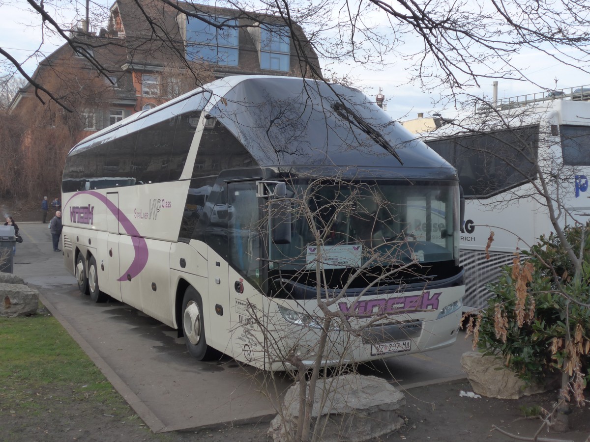 (168'120) - Aus Kroatien: Vincek, Radovan - Nr. 104/VZ 297-MA - Neoplan am 29. Dezember 2015 in Zrich, Sihlquai