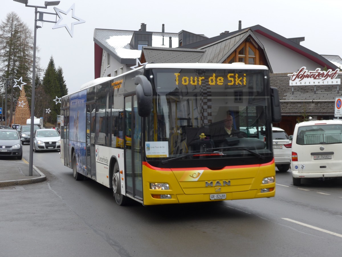 (168'264) - Bossi&Hemmi, Tiefencastel - GR 82'488 - MAN am 2. Januar 2016 in Lenzerheide, Post