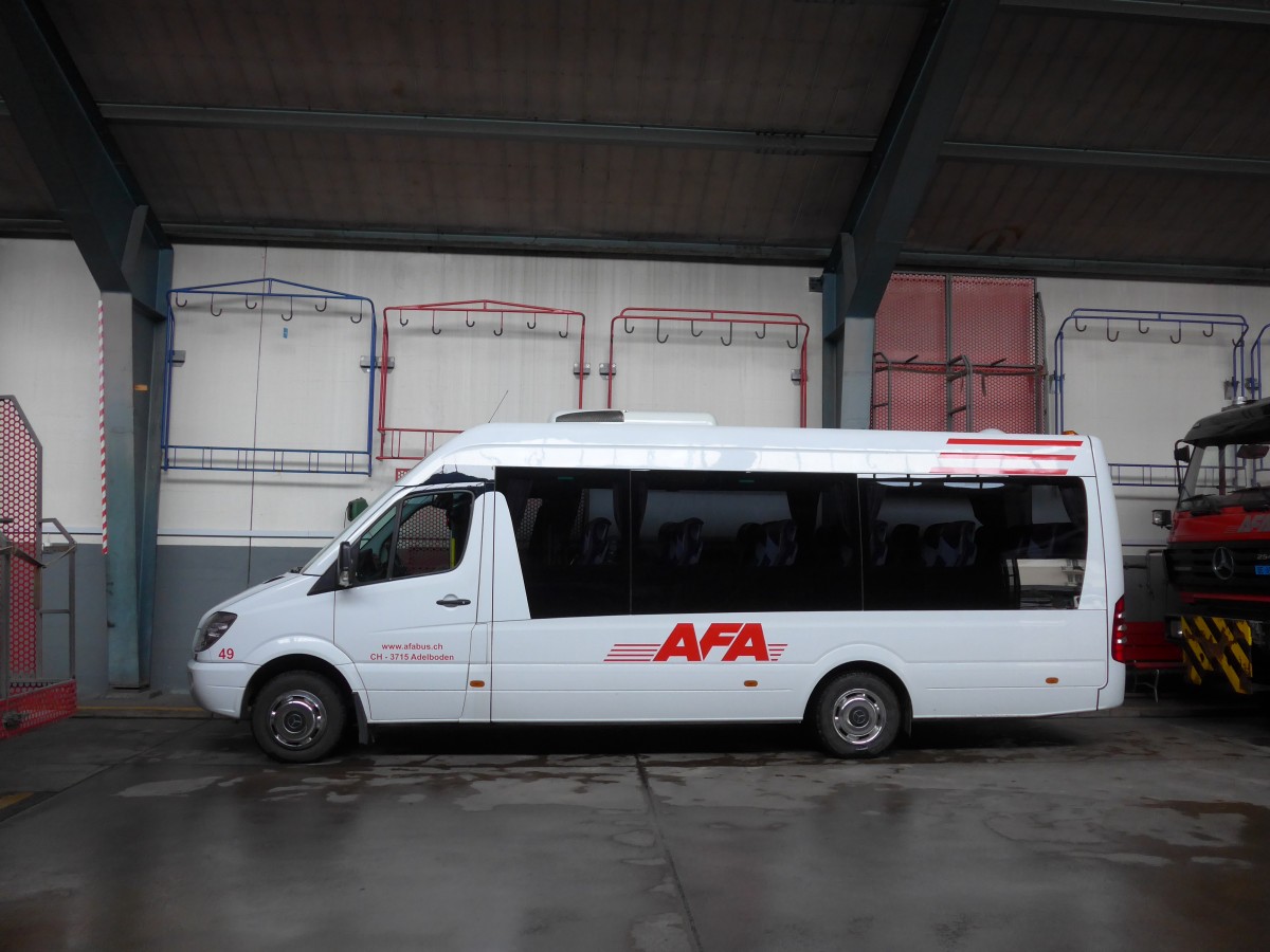 (168'397) - AFA Adelboden - Nr. 49/BE 759'568 - Mercedes (ex Bergmann, Adelboden) am 9. Januar 2016 im Autobahnhof Adelboden