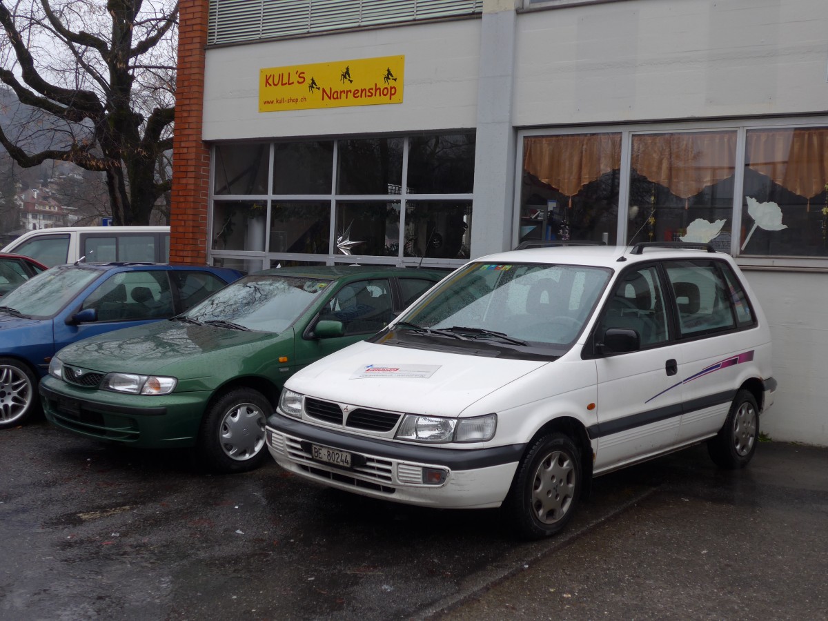 (168'443) - Mitsubishi - BE 80'244 - am 10. Januar 2016 in Thun, Rosenau