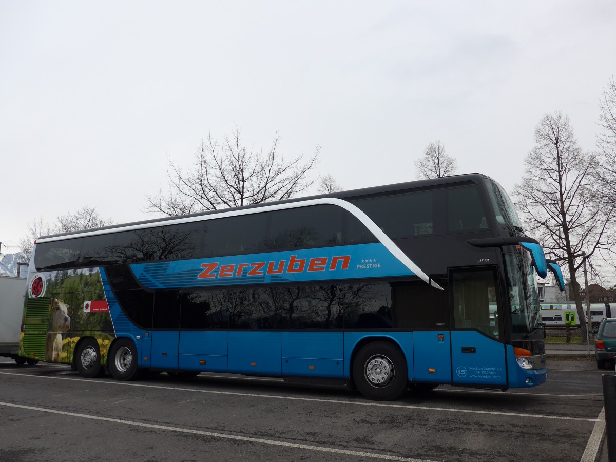 (168'718) - Zerzuben, Visp-Eyholz - Nr. 15/VS 66'361 - Setra am 12. Februar 2016 in Thun, Seestrasse