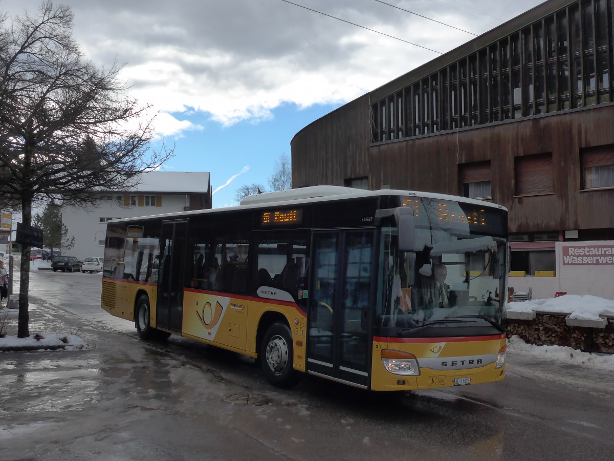 (168'799) - Flck, Brienz - Nr. 0/BE 13'878 - Setra am 21. Februar 2016 in Wasserwendi-Hasliberg, Dorf