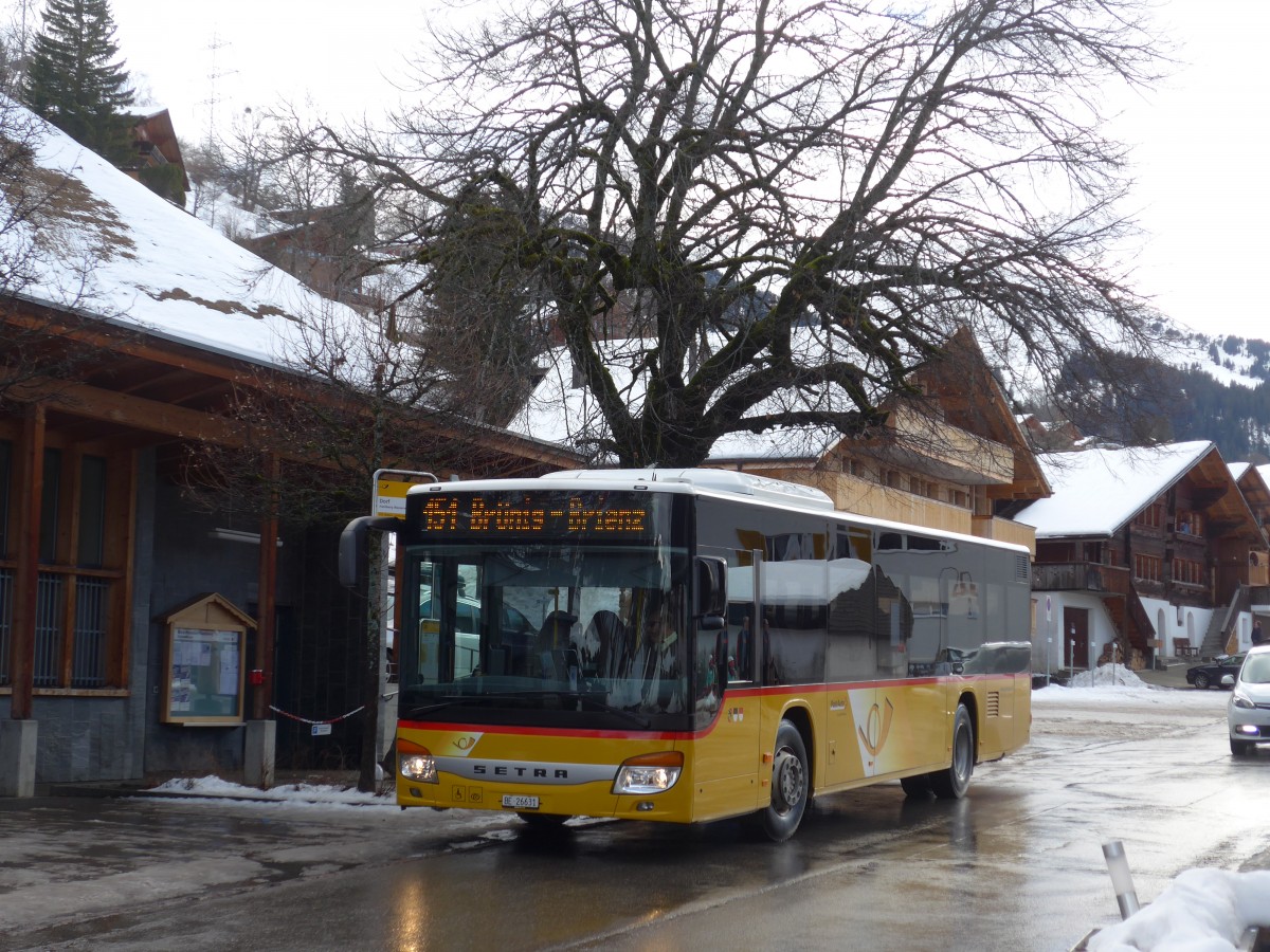 (168'810) - Flck, Brienz - Nr. 6/BE 26'631 - Setra am 21. Februar 2016 in Wasserwendi-Hasliberg, Dorf