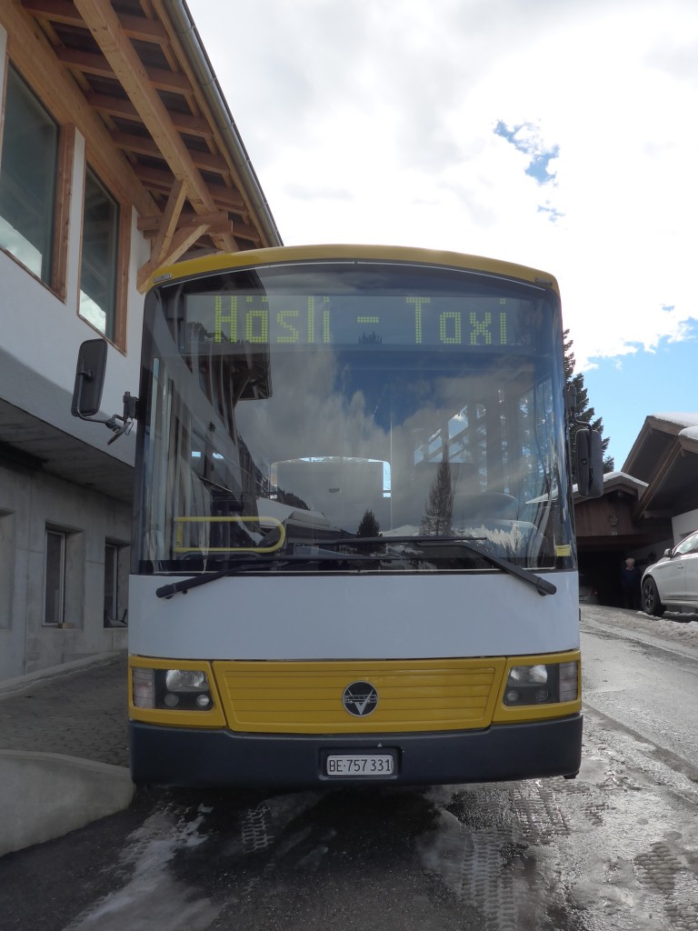 (168'817) - Schaad, Wasserwendi - BE 757'331 - Vetter (ex AVG Grindelwald Nr. 15) am 21. Februar 2016 in Wasserwendi-Hasliberg, Garage