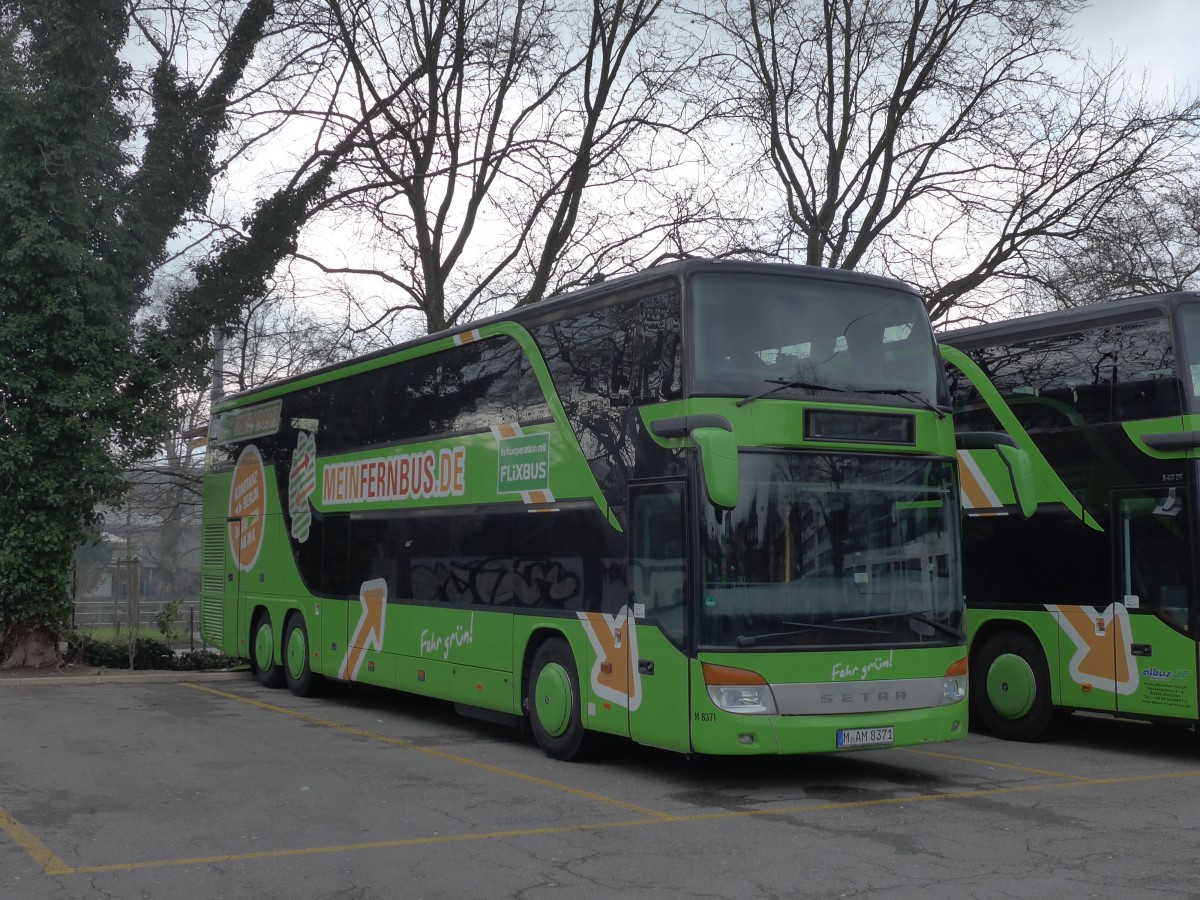 (168'854) - Aus Deutschland: Albus, Mnchen - Nr. M8371/M-AM 8371 - Setra am 24. Februar 2016 in Zrich, Sihlquai