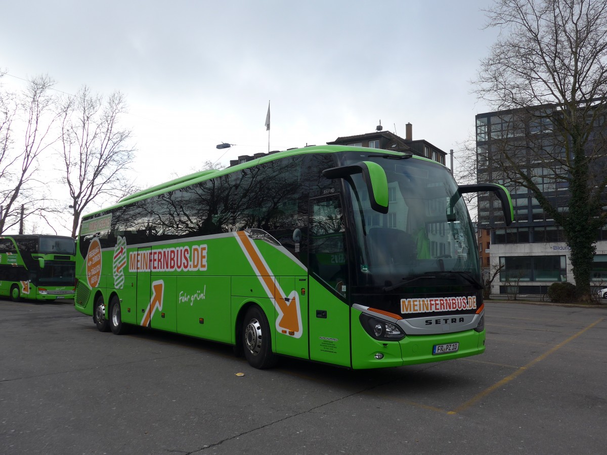 (168'856) - Aus Deutschland: Hummel, Kirchzarten - FR-PZ 10 - Setra am 24. Februar 2016 in Zrich, Sihlquai