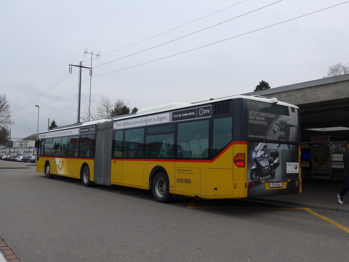 (168'887) - ASN Stadel - Nr. 183/ZH 5546 - Mercedes am 24. Februar 2016 beim Bahnhof Oberglatt