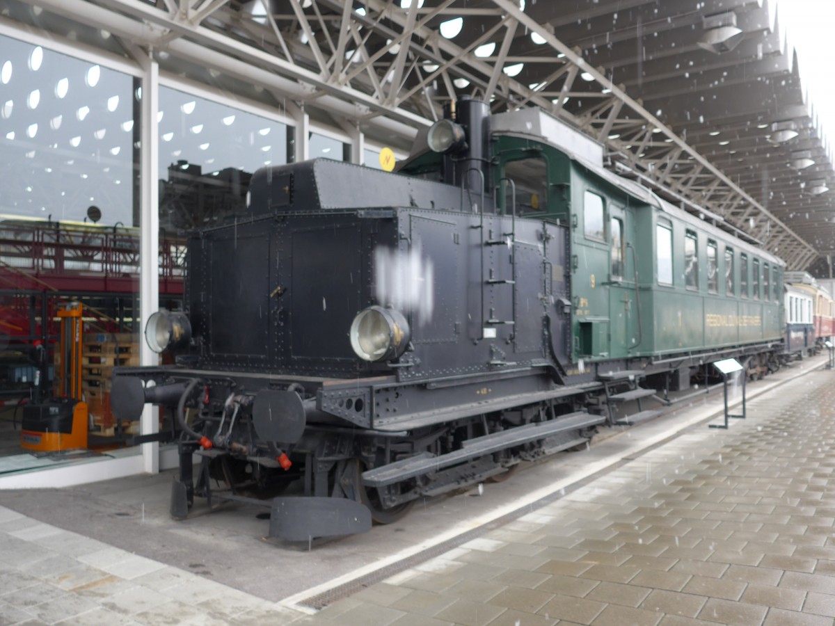 (168'907) - Regional du Val-de-Travers - Nr. 9 - am 25. Februar 2016 in Luzern, Verkehrshaus