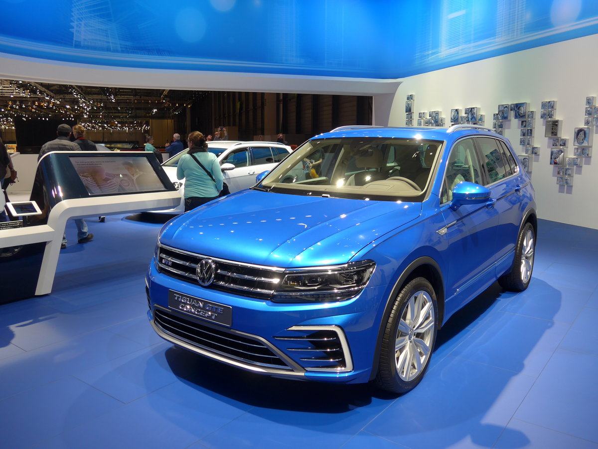 (169'184) - VW Tiguan GTE Concept am 7. Mrz 2016 im Autosalon Genf