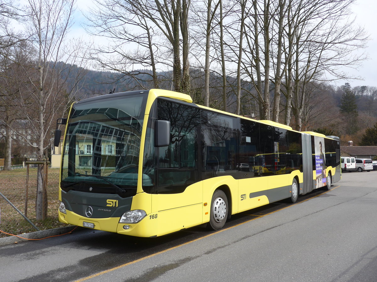 (169'252) - STI Thun - Nr. 168/BE 752'168 - Mercedes am 16. Mrz 2016 bei der Schifflndte Thun