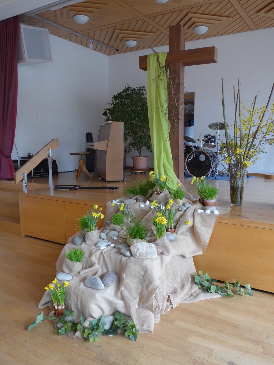 (169'511) - Osterbeschmckung am 27. Mrz 2016 in der Heilsarmee Thun