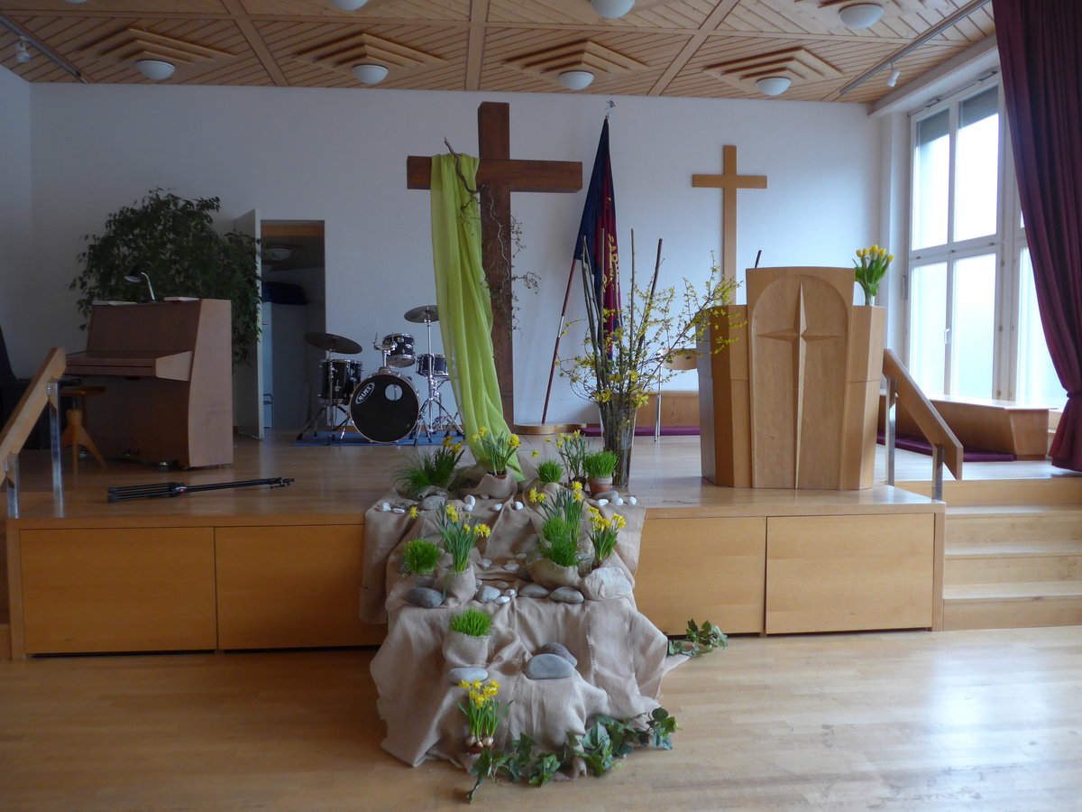 (169'512) - Osterbeschmckung am 27. Mrz 2016 in der Heilsarmee Thun