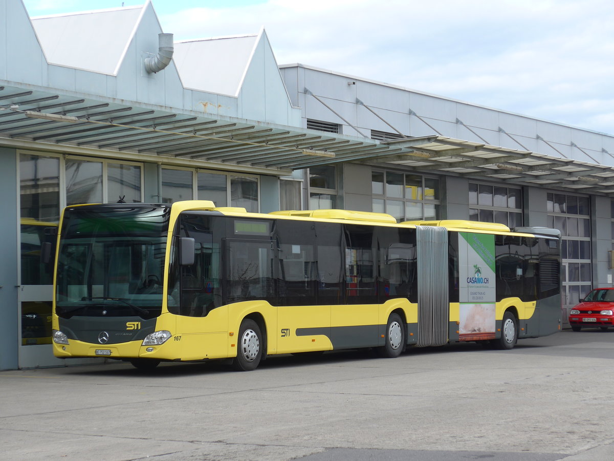 (169'623) - STI Thun - Nr. 167/BE 752'167 - Mercedes am 28. Mrz 2016 in Thun, Garage