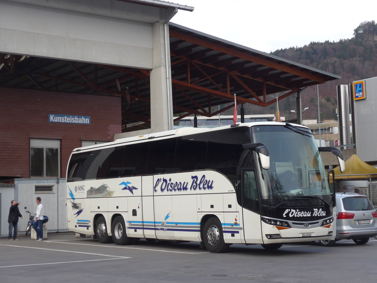 (169'627) - L'Oiseau Bleu, Sierre - VS 12'616 - Beulas am 31. Mrz 2016 in Thun, Grabengut