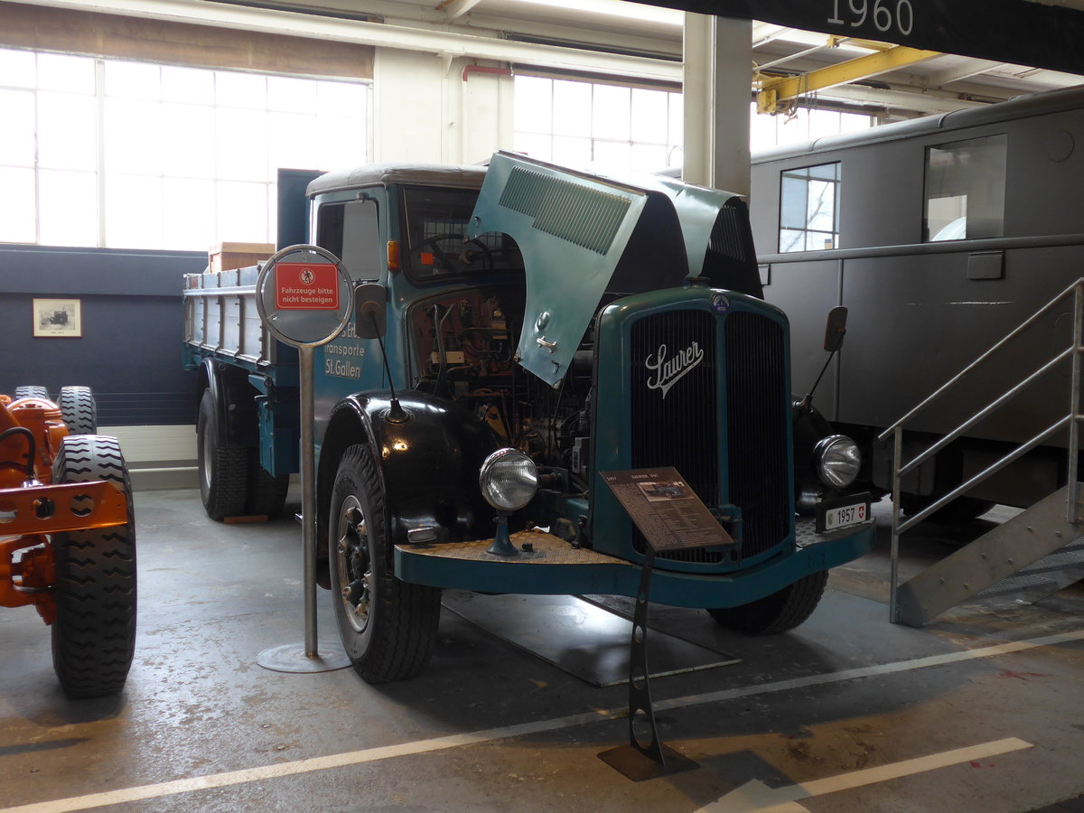 (169'703) - Im Saurer-Museum: Saurer - Jahrgang 1957 - am 2. April 2016