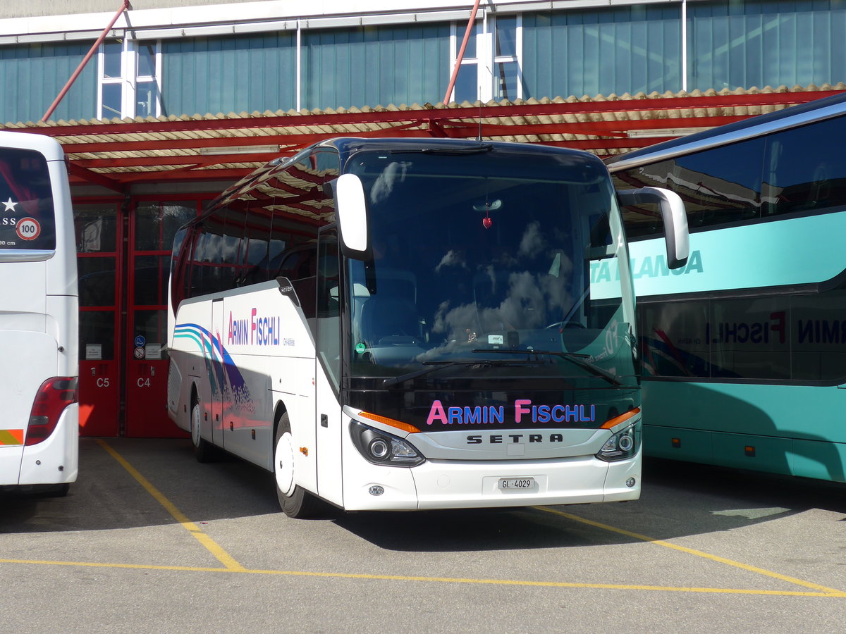 (170'050) - Fischli, Nfels - GL 4029 - Setra am 14. April 2016 in Kloten, EvoBus