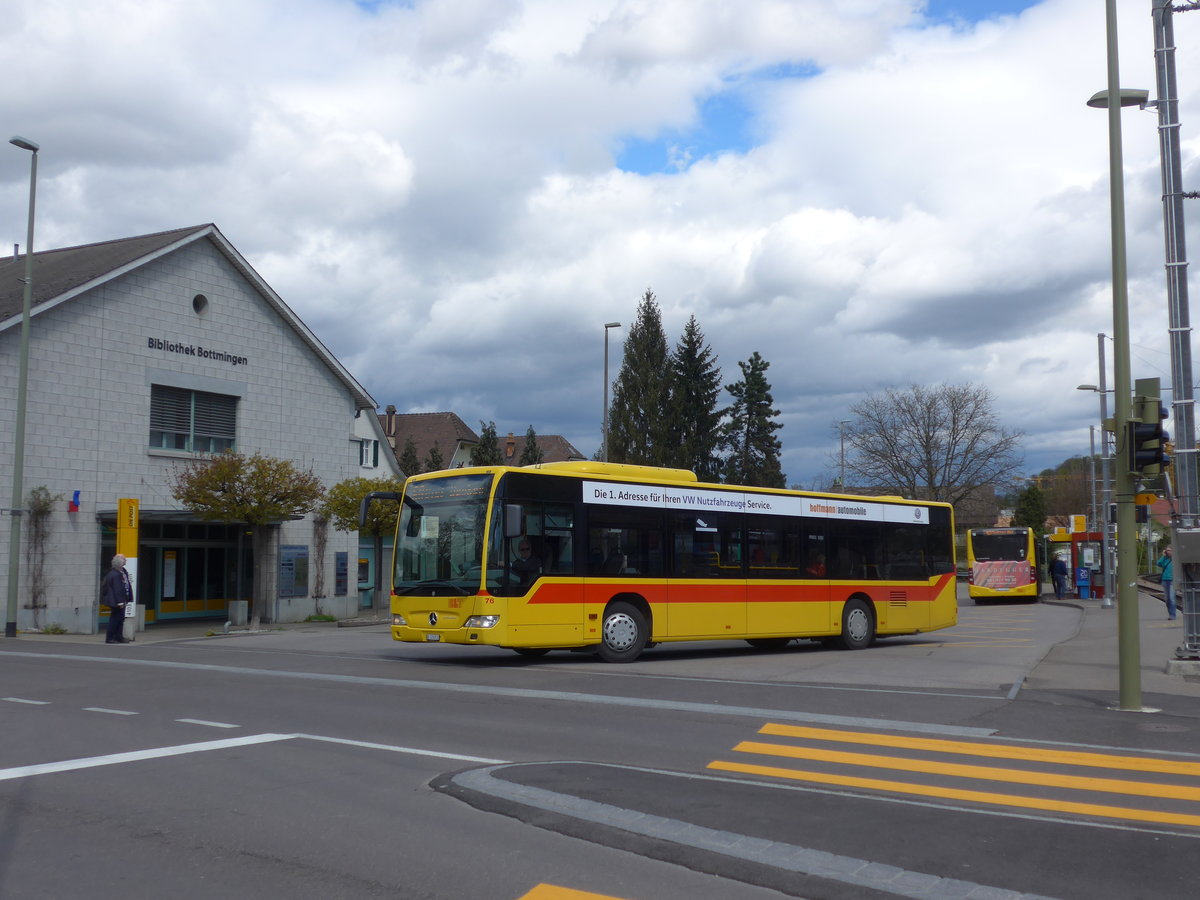 (170'133) - BLT Oberwil - Nr. 76/BL 124'812 - Mercedes am 16. April 2016 in Bottmingen, Schloss