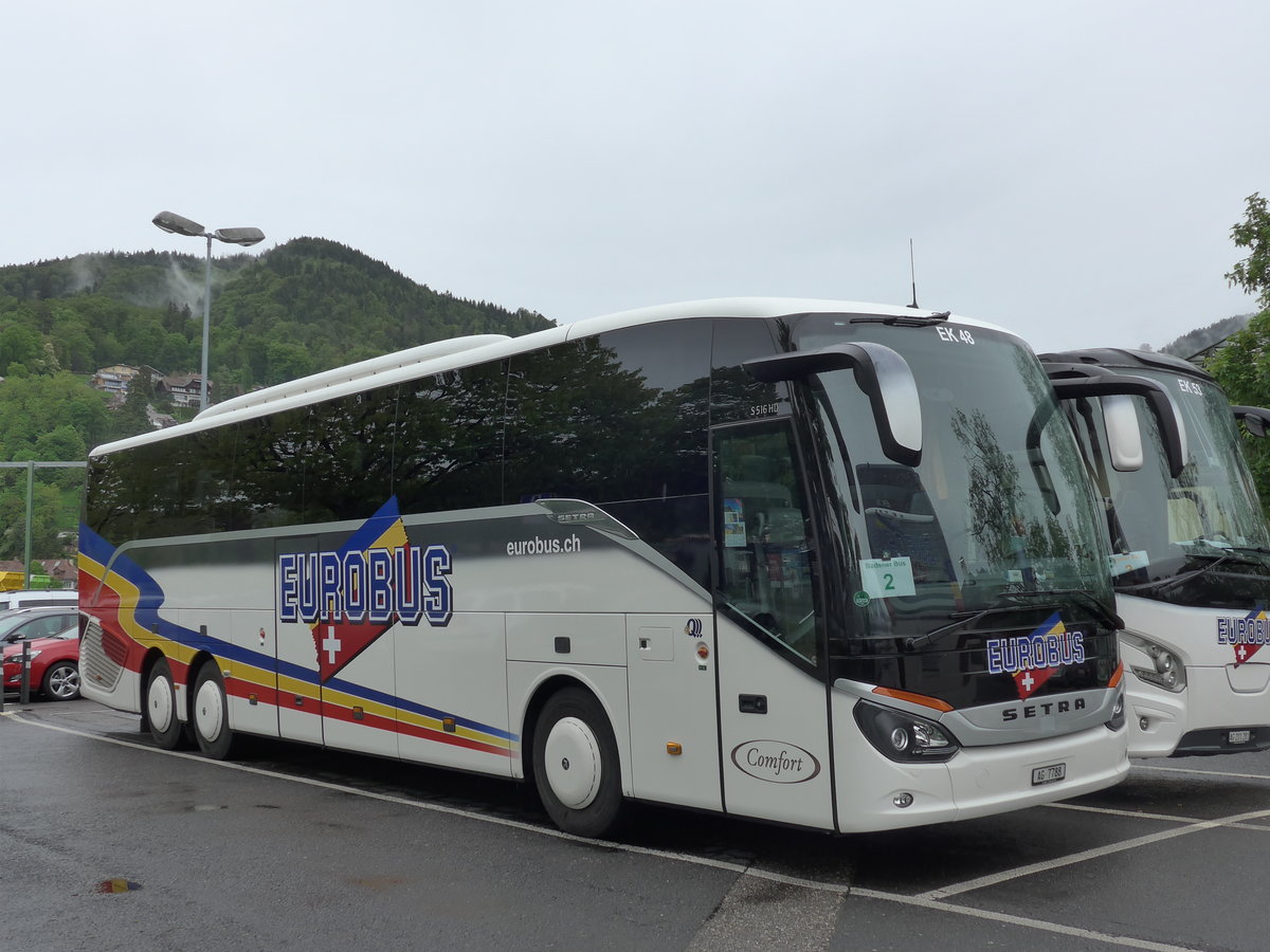 (170'460) - Knecht, Windisch - Nr. 48/AG 7788 - Setra am 12. Mai 2016 in Thun, Seestrasse