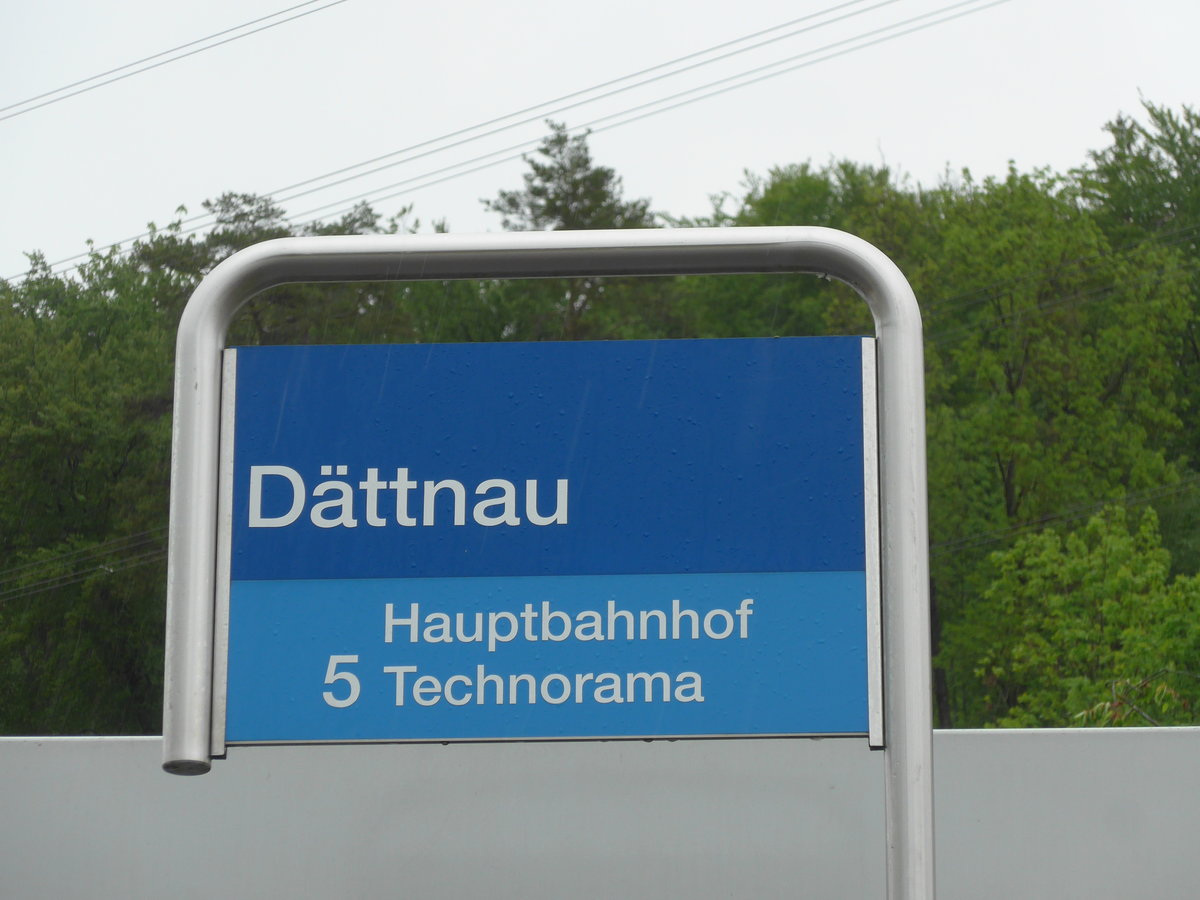 (170'505) - SW-Haltestelle - Wintethur, Dttnau - am 13. Mai 2016