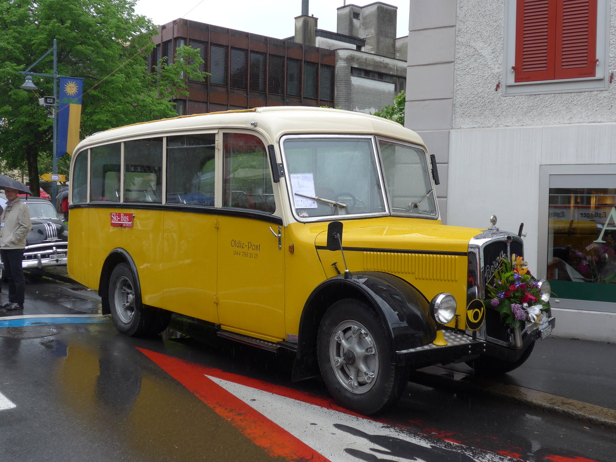 (170'589) - Moser, Schnenberg - ZH 216'722 - Berna/Hess (ex Barenco, Faido) am 14. Mai 2016 in Sarnen, OiO