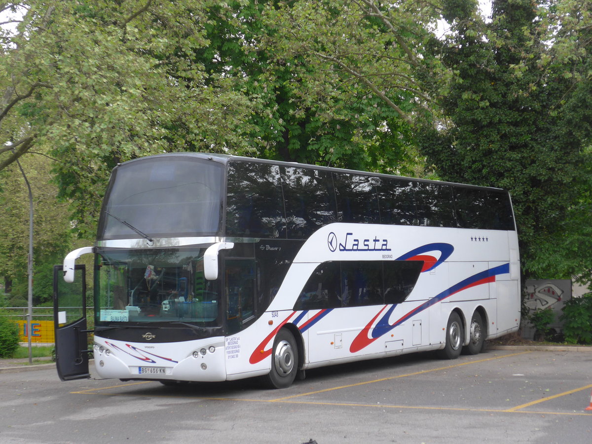 (170'971) - Aus Serbien: Lasta, Beograd - Nr. 9248/BG 606-KN - Volvo/Ayats am 16. Mai 2016 in Zrich, Sihlquai