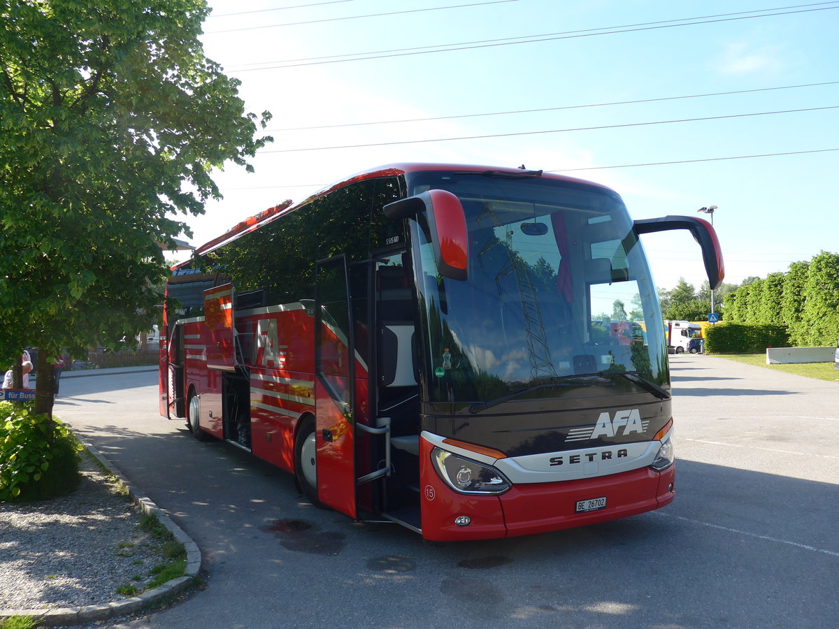 (171'203) - Aus der Schweiz: AFA Adelboden - Nr. 15/BE 26'702 - Setra am 20. Mai 2016 in Hohenems, Rasthof