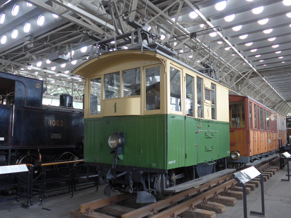(171'316) - StEB-Triebwagen - Nr. 1 - am 22. Mai 2016 in Luzern, Verkehrshaus