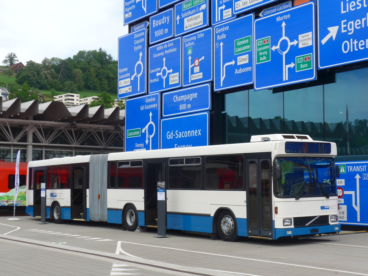 (171'338) - VBL Luzern - Nr. 119 - Volvo/Hess am 22. Mai 2016 in Luzern, Verkehrshaus