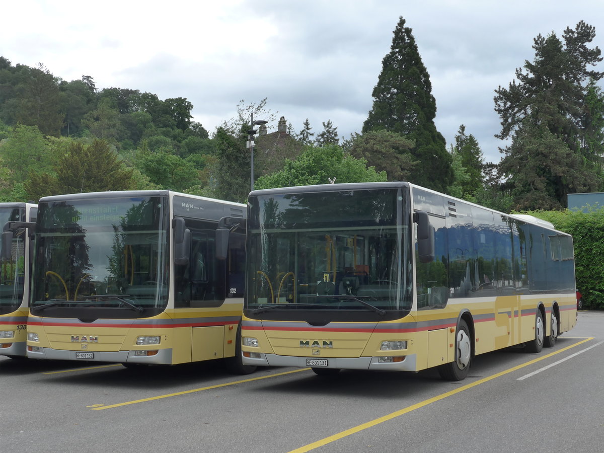 (171'526) - STI Thun - Nr. 131/BE 801'131 - MAN am 30. Mai 2016 bei der Schifflndte Thun