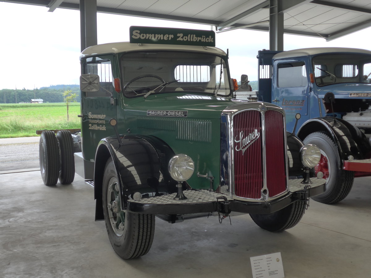 (171'580) - Sommer, Zollbrck - Saurer am 4. Juni 2016 in Lyssach, Garage Lorenz