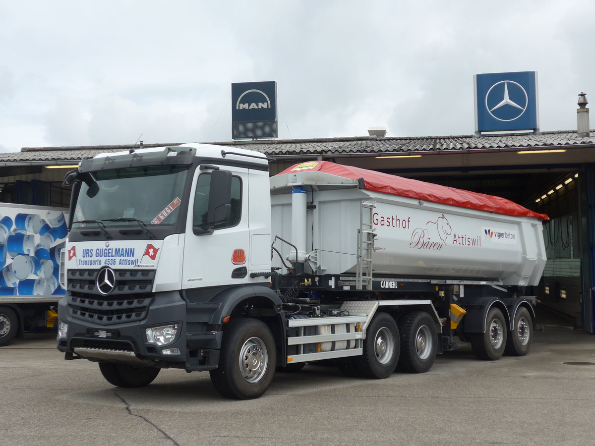 (171'595) - Gugelmann, Attiswil - Mercedes am 4. Juni 2016 in Lyssach, Garage Lorenz