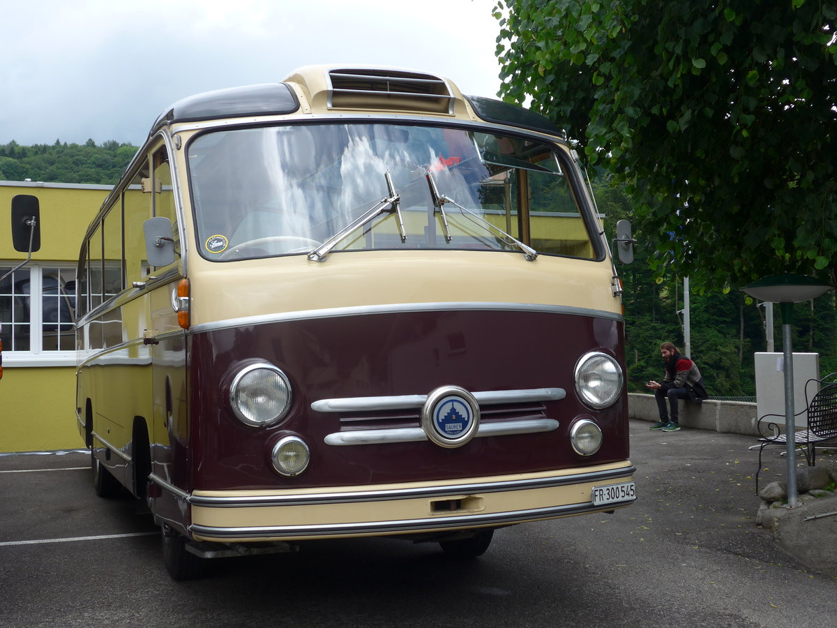 (171'630) - Schlapp, Cottens - FR 300'545 - Saurer/Saurer (ex Kopp&Tschudin, Oberuzwil; ex Gowa, Luzern; ex Waser, Stans; ex Koch, Luzern) am 4. Juni 2016 in Mhlethal, Gasthof Linde