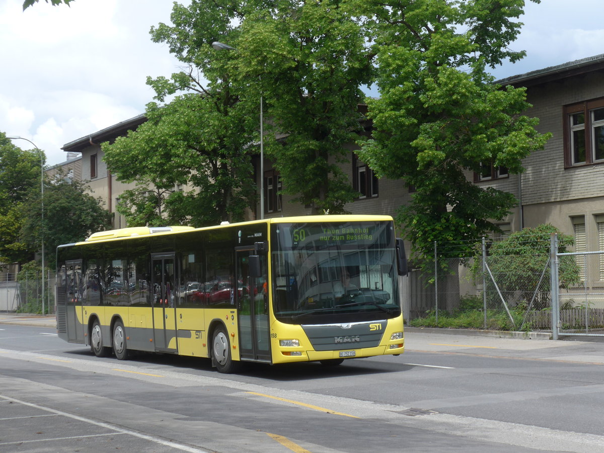 (171'642) - STI Thun - Nr. 158/BE 752'158 - MAN am 5. Juni 2016 in Thun, S+W