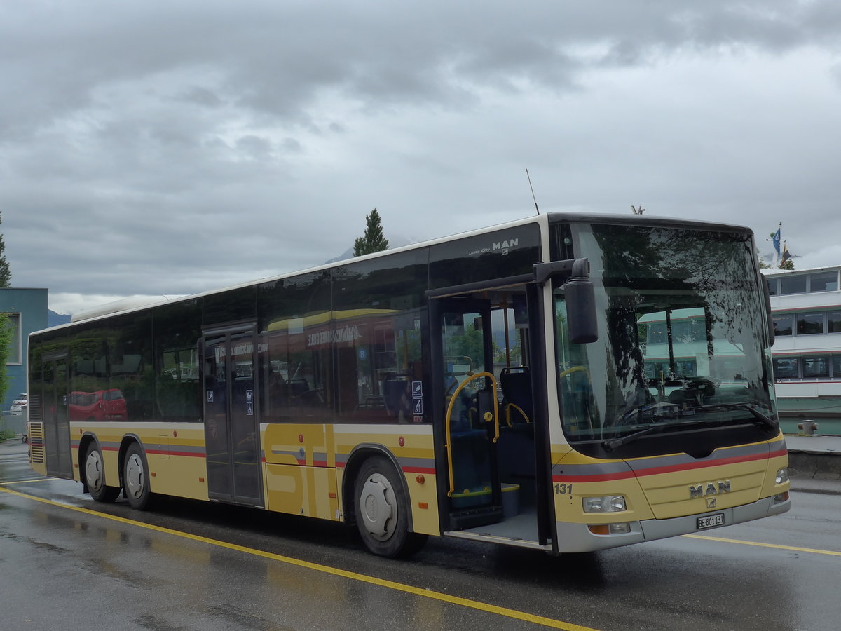 (171'762) - STI Thun - Nr. 131/BE 801'131 - MAN am 13. Juni 2016 bei der Schifflndte Thun