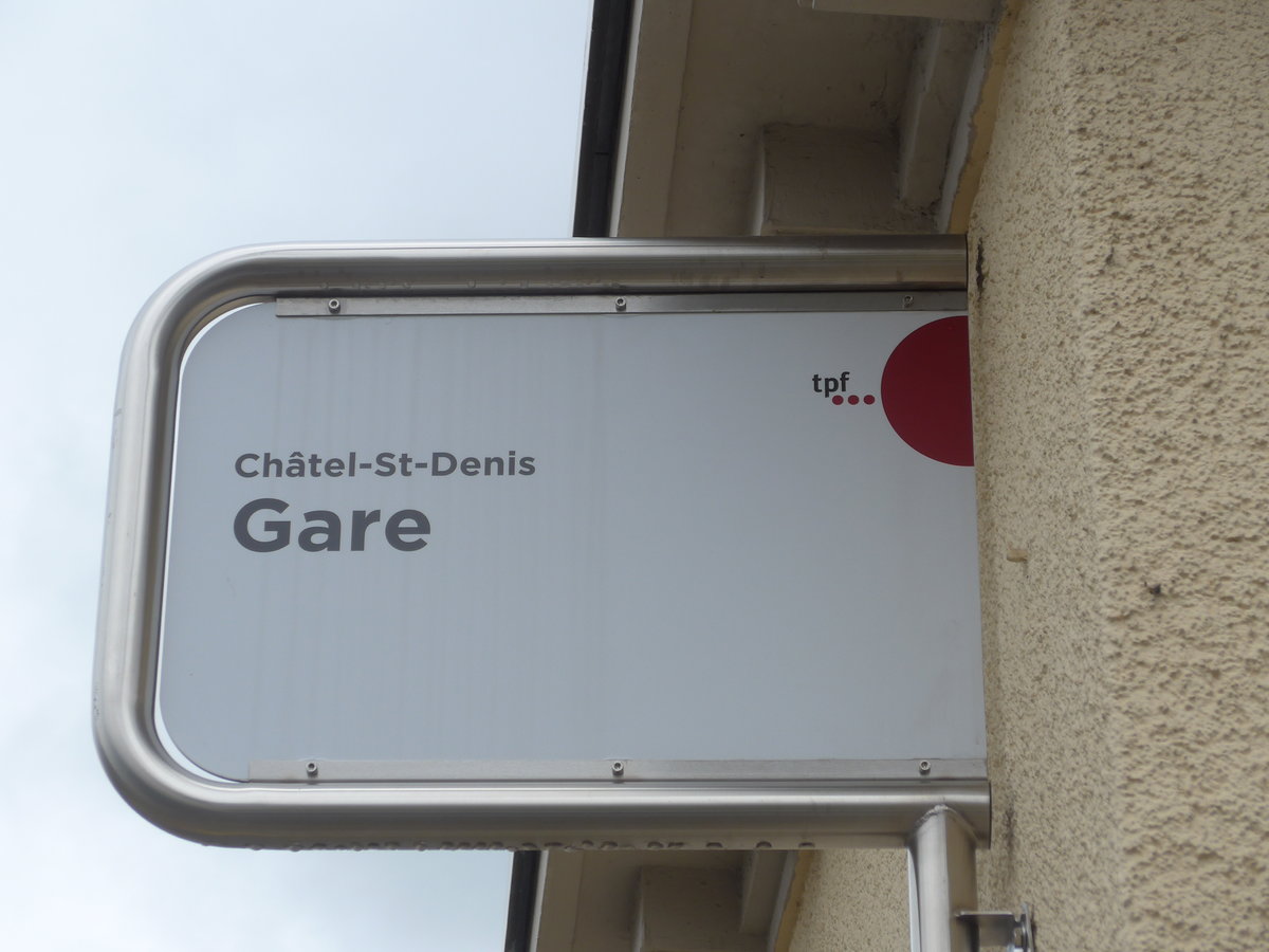 (171'799) - TPF-Haltestelle - Chtel-St-Denis, Gare - am 13. Juni 2016