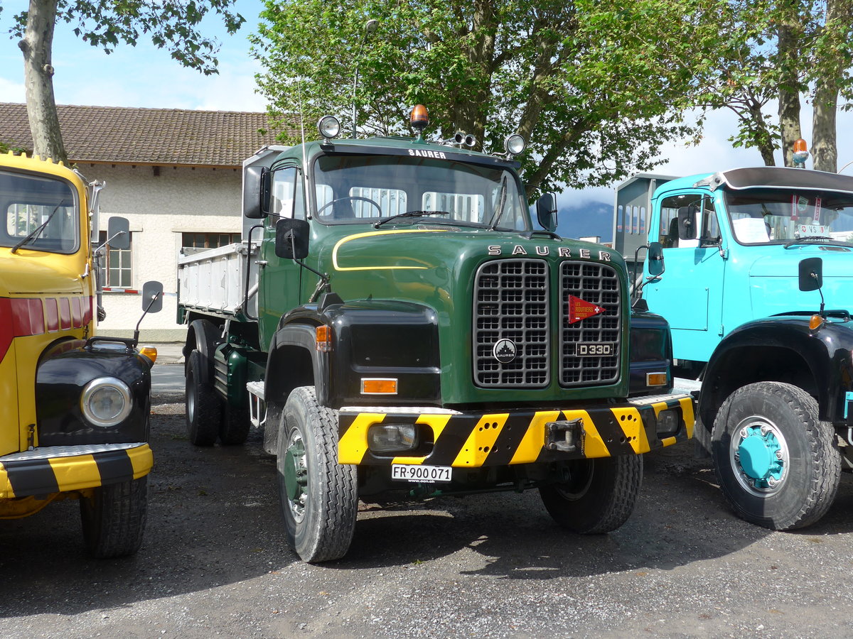 (171'990) - Saurer - FR 900'071 - am 25. Juni 2016 in Aigle, Saurertreffen