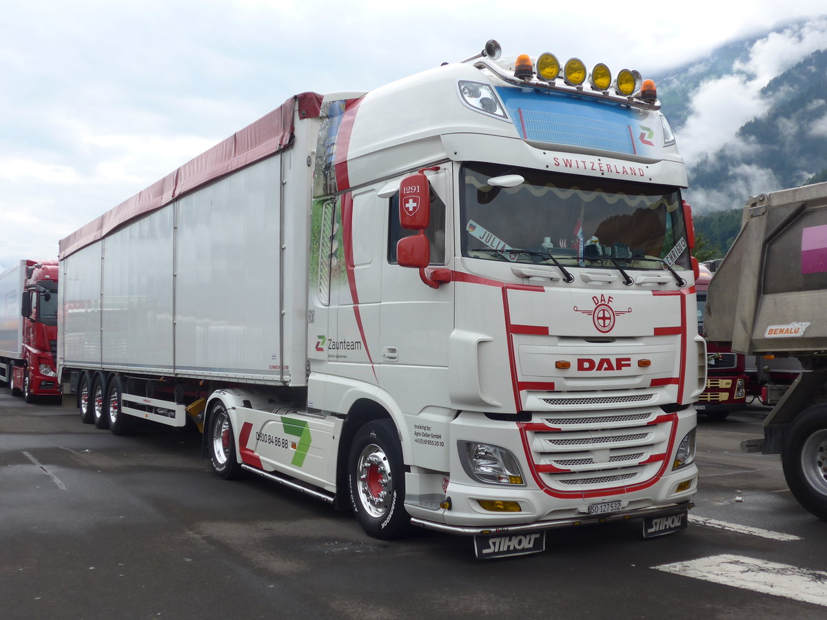 (172'225) - Agro-Zeller, Niederdorf - SO 127'532 - DAF am 26. Juni 2016 in Interlaken, Flugplatz